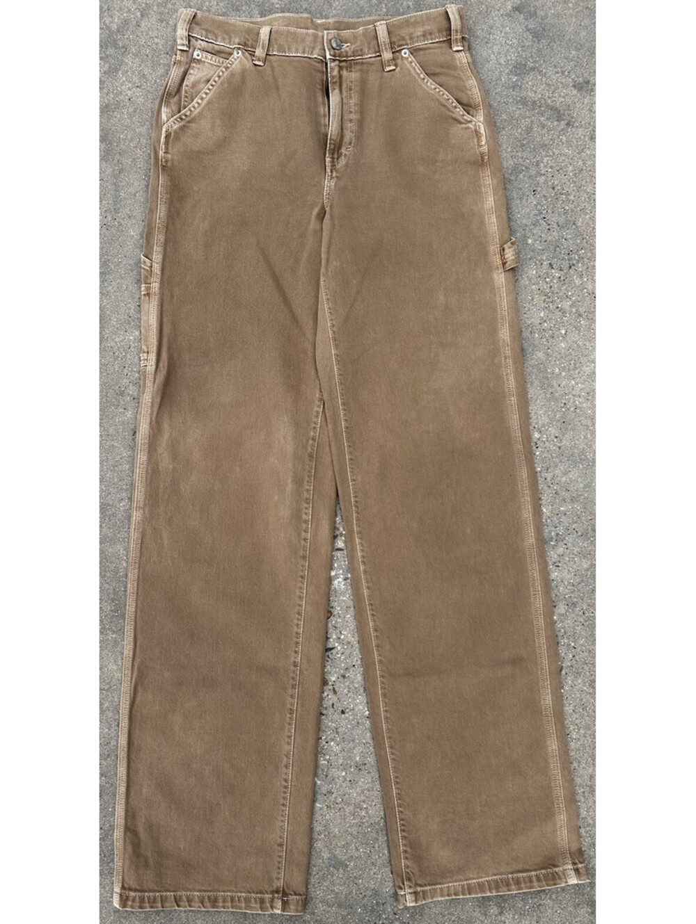 Gap Carpenter 90's Jeans Wide Leg Loose Denim Tan Cotton Men 28x33.5 Skater Y2K